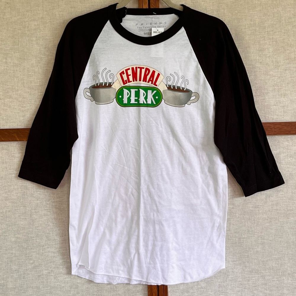 NWT Box Lunch Friends Central Perk Baseball Jersey Shirt - Medium